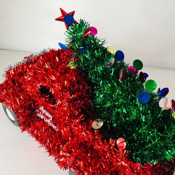 Christmas Tinsel Pickup Christmas Tree Harvest Truck Christmas Decor - Picture 7 of 7